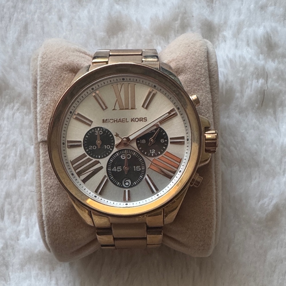 Michael Kors Rose Gold Chronograph Watch SIZE SMALL